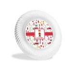 Firefighter Character Plastic Party Appetizer & Dessert Plates - 6" (Personalized)