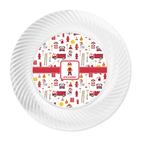 Firefighter Character Plastic Party Dinner Plates - Approval