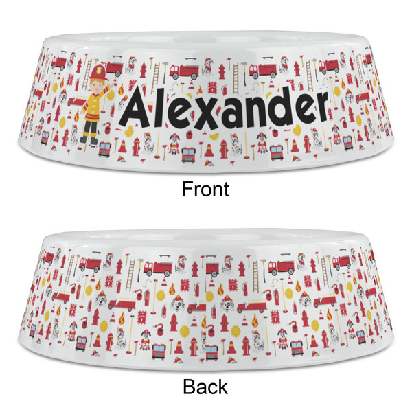 Firefighter Character Plastic Pet Bowls - Large - APPROVAL