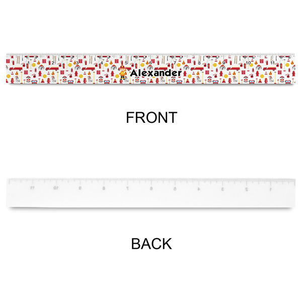 Firefighter Character Plastic Ruler - 12" - APPROVAL