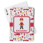 Firefighter Character Playing Cards (Personalized)