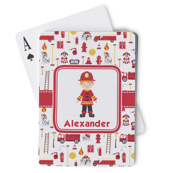 Custom Firefighter Character Playing Cards (Personalized)