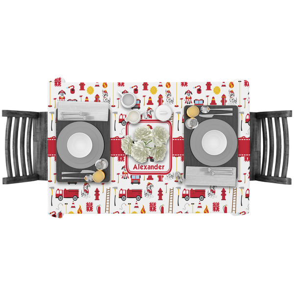 Firefighter Character Rectangular Tablecloths - LIFESTYLE