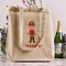 Firefighter Character Reusable Cotton Grocery Bag - In Context