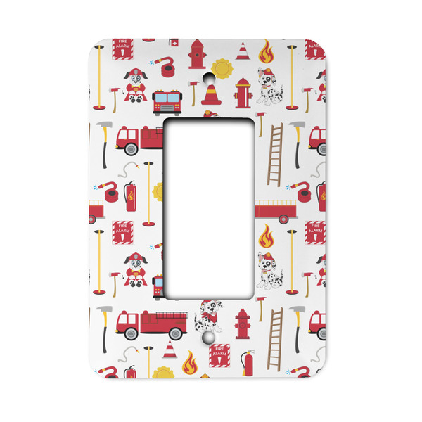 Custom Firefighter Character Rocker Style Light Switch Cover - Single Switch