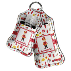 Firefighter Character Hand Sanitizer & Keychain Holder (Personalized)
