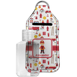 Firefighter Character Hand Sanitizer & Keychain Holder - Large (Personalized)