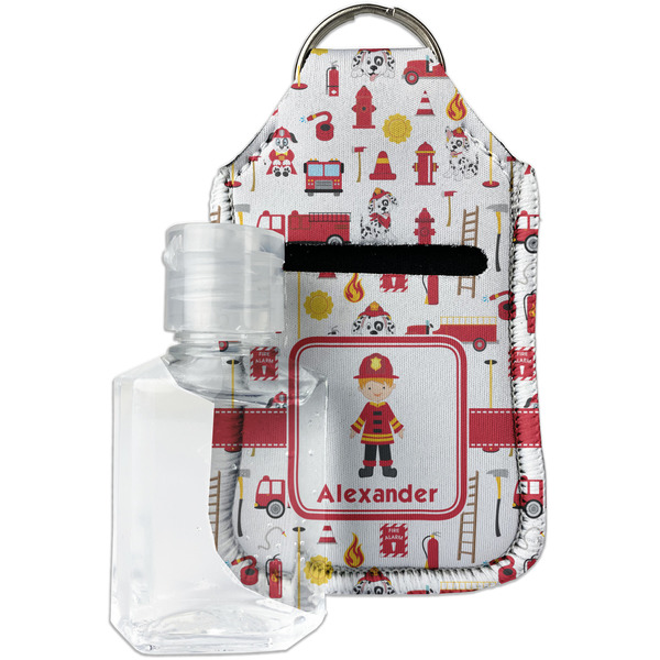 Custom Firefighter Character Hand Sanitizer & Keychain Holder - Small (Personalized)