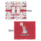 Firefighter Character Security Blanket - Front & Back View