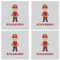 Firefighter Character Set of 4 Sandstone Coasters - See All 4 View