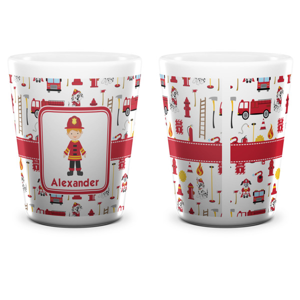 Firefighter Character Shot Glass - White - APPROVAL