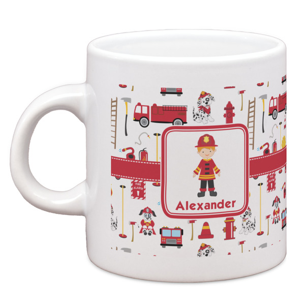Custom Firefighter Character Espresso Cup (Personalized)
