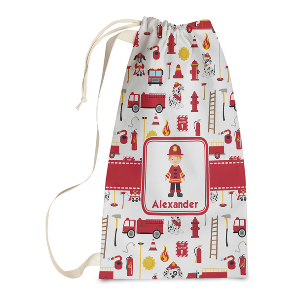 Custom Firefighter Character Laundry Bags - Small (Personalized)