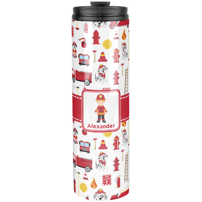 Firefighter Character Stainless Steel Skinny Tumbler - 20 oz (Personalized)