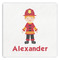 Firefighter Character Paper Dinner Napkin - Front View