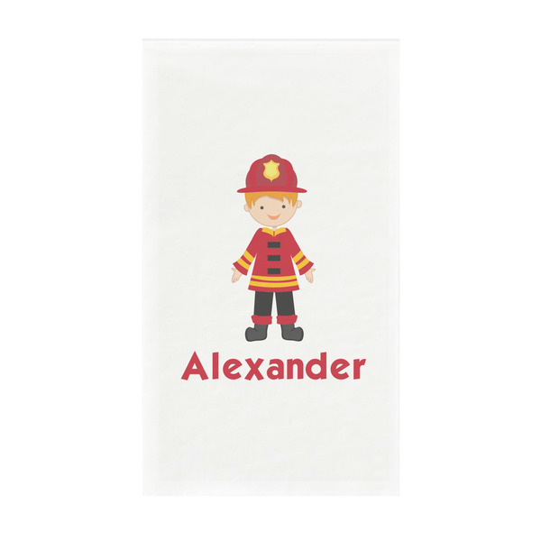 Custom Firefighter Character Guest Towels - Full Color - Standard (Personalized)