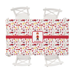 Firefighter Character Tablecloth - 58"x102" w/ Name or Text