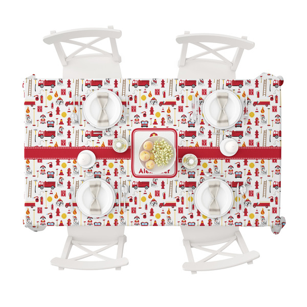 Firefighter Character Tablecloths (58"x102") - TOP VIEW
