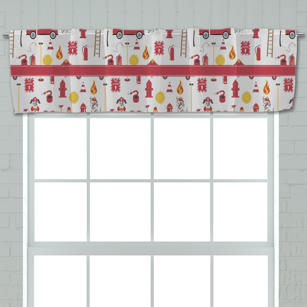 Firefighter Character Valance - Closeup on window