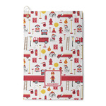 Firefighter Character Waffle Weave Golf Towel (Personalized)