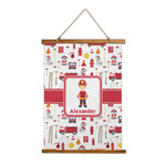 Firefighter Character Wall Hanging Tapestry (Personalized)