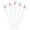 Firefighter Character White Plastic 5.5" Stir Stick - Fan View
