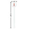Firefighter Character White Plastic 5.5" Stir Stick - Round - Dimensions