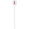 Firefighter Character White Plastic Stir Stick - Single Sided - Square - Single Stick
