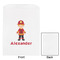 Firefighter Character White Treat Bag - Front & Back View