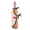 Firefighter Character Wine Bottle Apron - DETAIL WITH CLIP ON NECK
