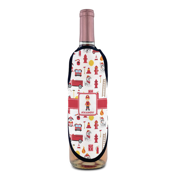 Firefighter Character Wine Bottle Apron - IN CONTEXT