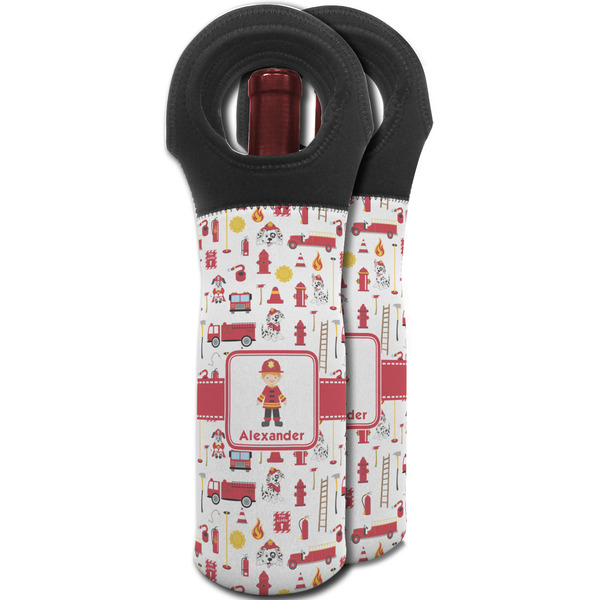 Firefighter Character Wine Tote Bag - MAIN