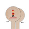 Firefighter Character Wooden 6" Food Pick - Round - Single Sided - Front & Back