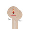 Firefighter Character Wooden 7.5" Stir Stick - Round - Single Sided - Front & Back