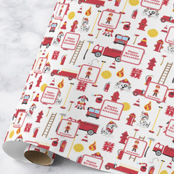 Firefighter Character Wrapping Paper Roll - Large - Matte (Personalized)