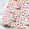 Firefighter Character Wrapping Paper Roll - Matte - Large - Main