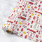Firefighter Character Wrapping Paper Roll - Matte - Medium - Main