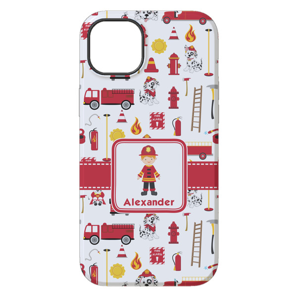 Firefighter Character iPhone 14 Plus Tough Case - Back