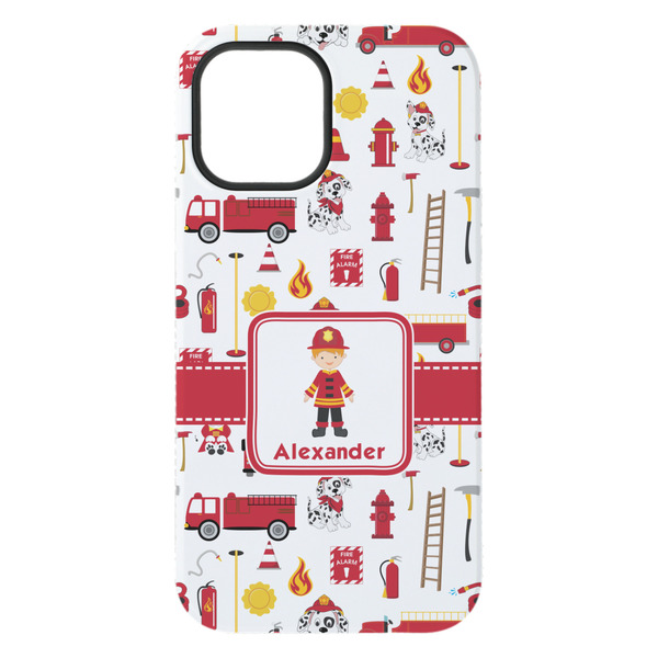 Firefighter Character iPhone 15 Plus Tough Case - Back