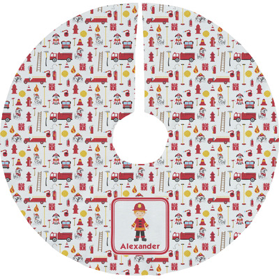 Firefighter Character Tree Skirt (Personalized)