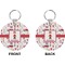Firefighter Circle Keychain (Front + Back)
