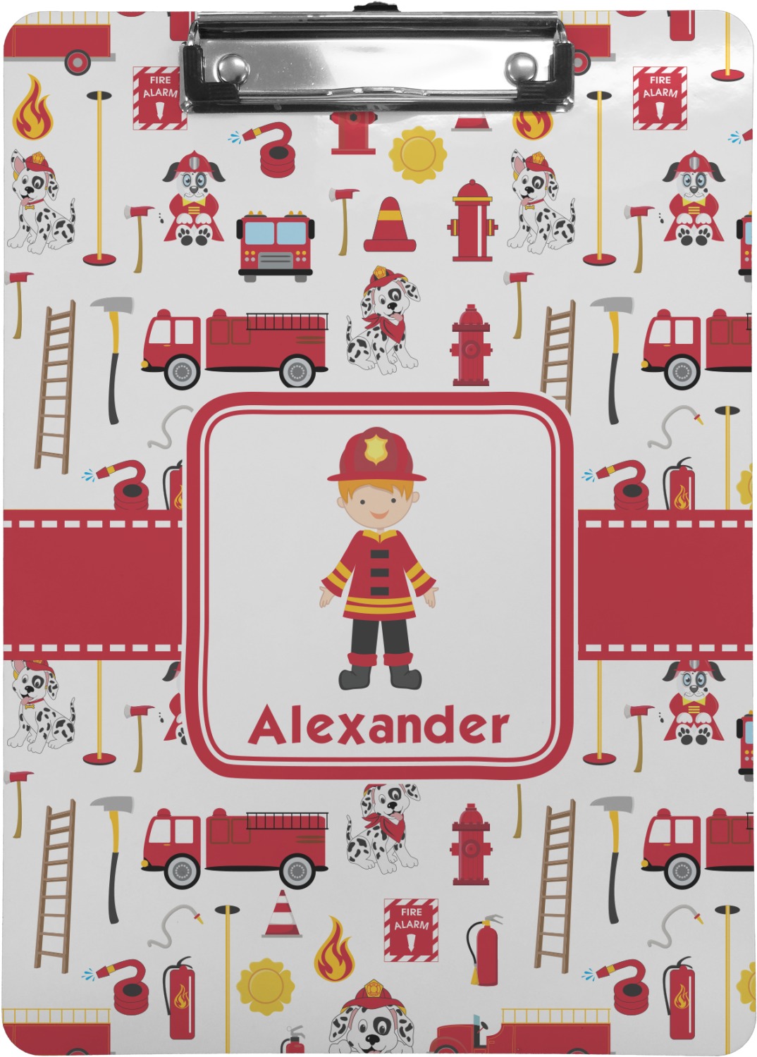 Firefighter For Kids Clipboard Personalized Youcustomizeit