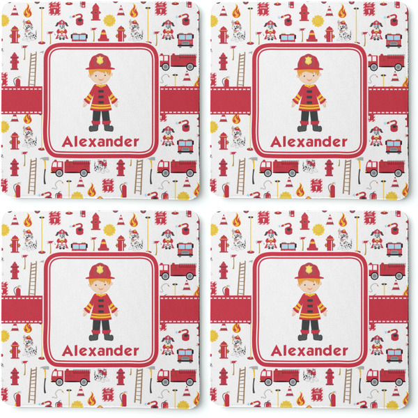 Firefighter Coaster Rubber Back - Apvl