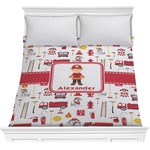 Firefighter Character Comforter - Full / Queen w/ Name or Text