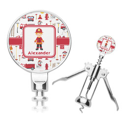 Firefighter Character Corkscrew (Personalized)