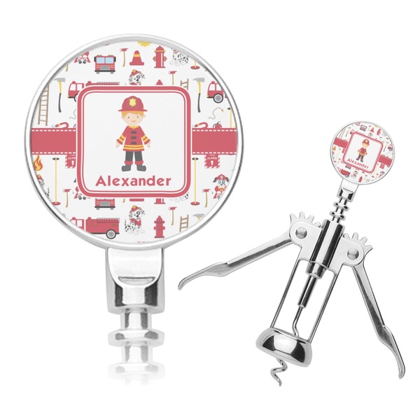 Custom Firefighter Character Corkscrew (Personalized)