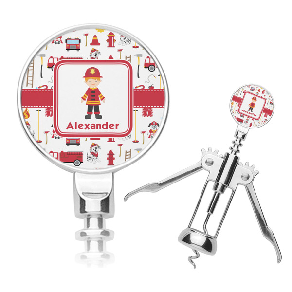 Custom Firefighter Character Corkscrew (Personalized)