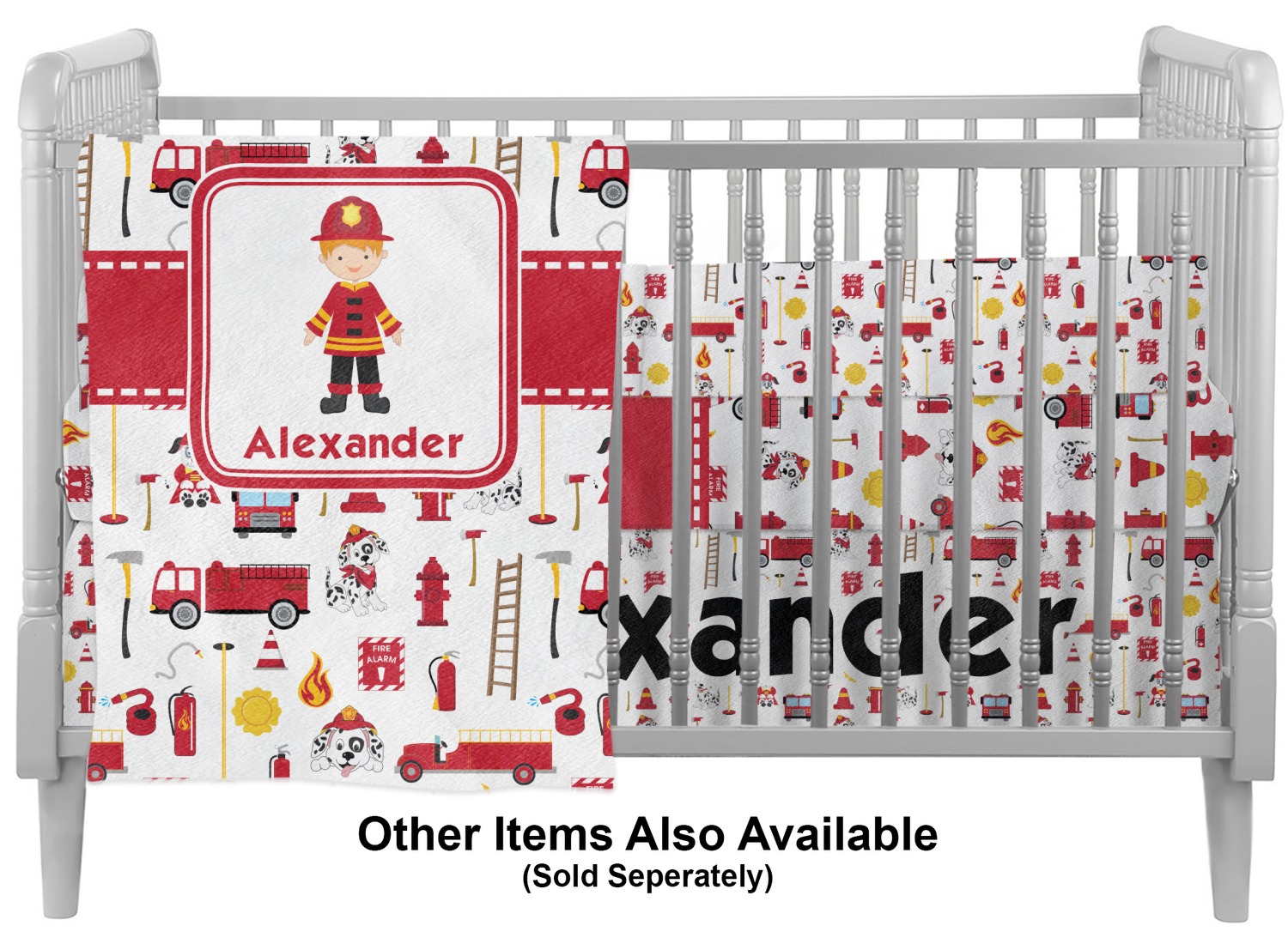 firefighter crib set