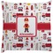 Firefighter Character Decorative Pillow Case w/ Name or Text