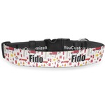 Firefighter Character Deluxe Dog Collar - Large (13" to 21") (Personalized)